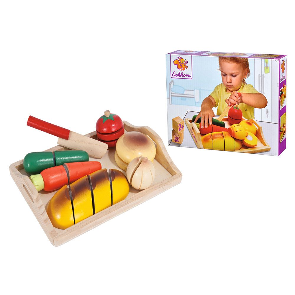 Set de joaca de lemn legume de taiat cu scai Eicchorn - poza 2