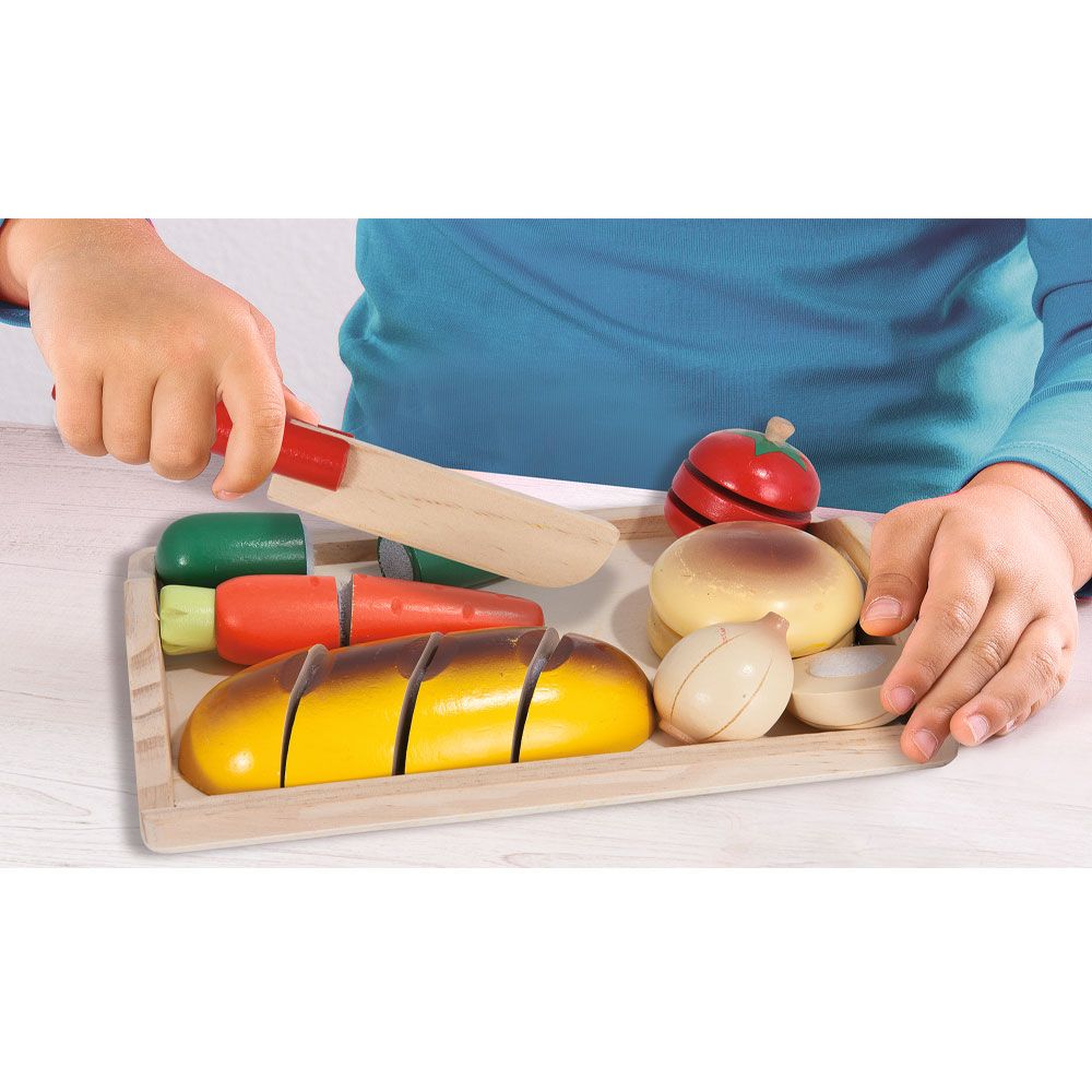 Set de joaca de lemn legume de taiat cu scai Eicchorn - poza 4