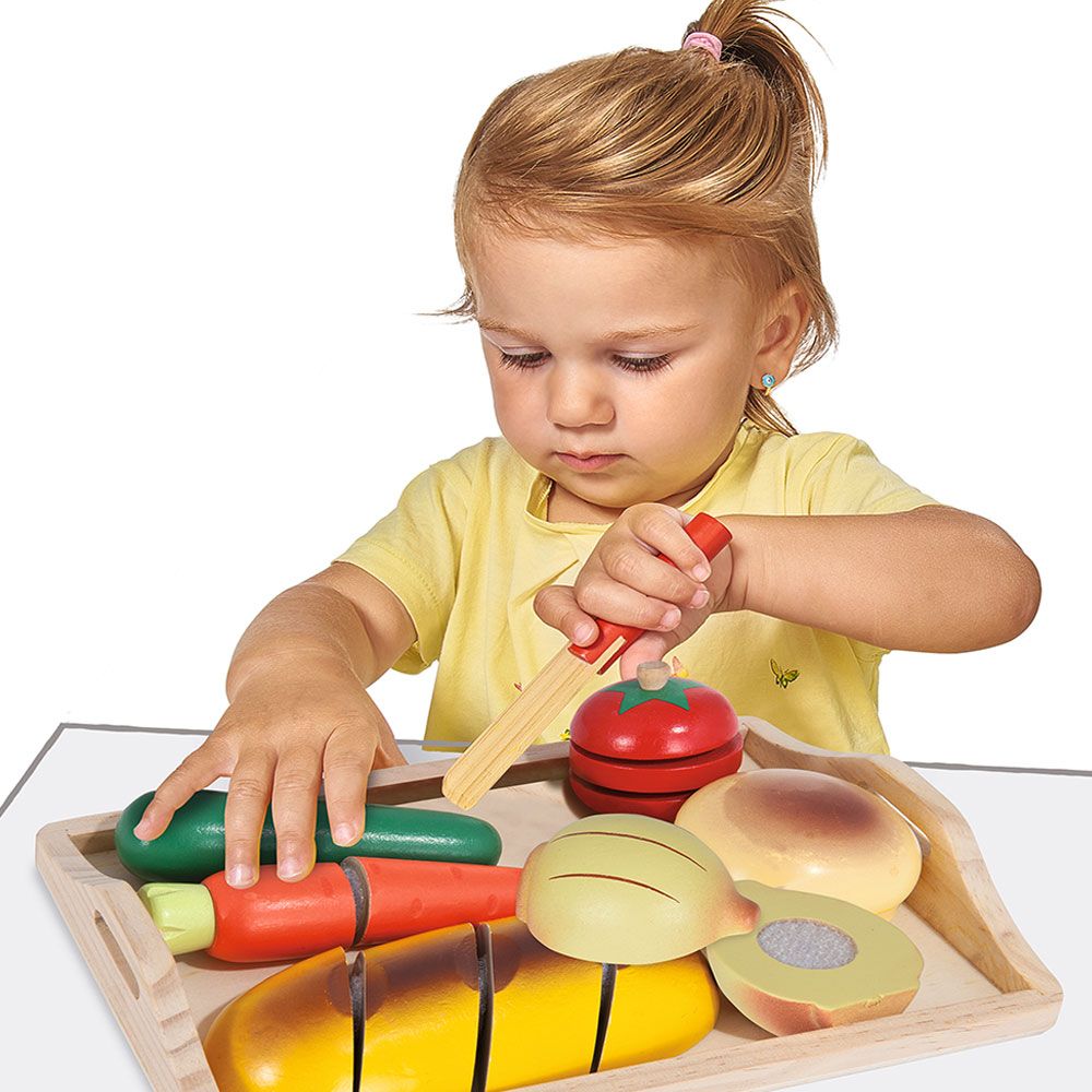 Set de joaca de lemn legume de taiat cu scai Eicchorn - poza 5