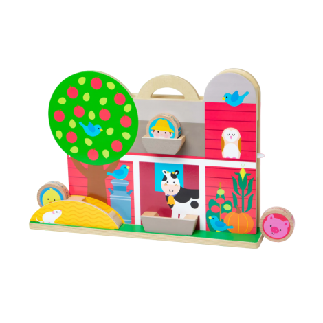 Set de joaca din lemn Acrobatii la Ferma colectia GO TOTs - poza 1