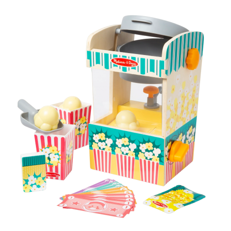 Set de joaca din lemn Chioscul cu Popcorn - colectia Distractie la targ - poza 1