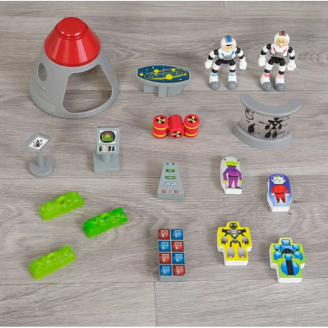 Set de joaca din lemn cu 5 nivele Racheta - poza 4