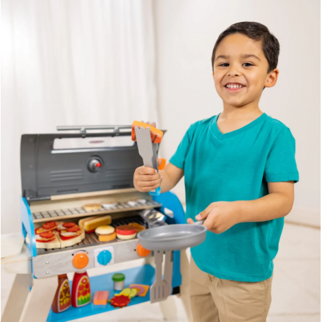 Set de joaca din lemn cu accesorii Grill si Pizza - poza 3