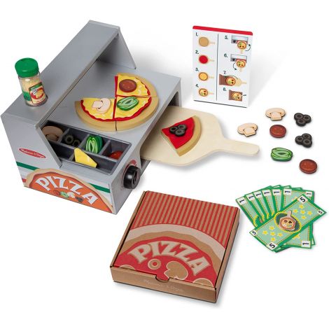 Set de joaca din lemn Cuptorul de pizza - Melissa And Doug - poza 1
