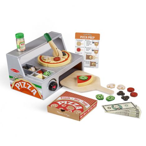 Set de joaca din lemn Cuptorul de pizza - Melissa And Doug - poza 2