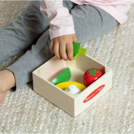 Set de joaca din lemn pentru jocuri de rol Fructe si legume - poza 3
