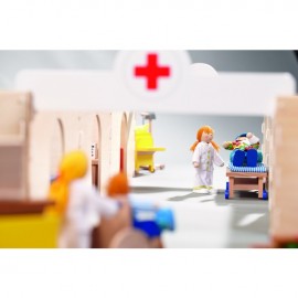 Set de joaca din lemn Spital cu accesorii - poza 2