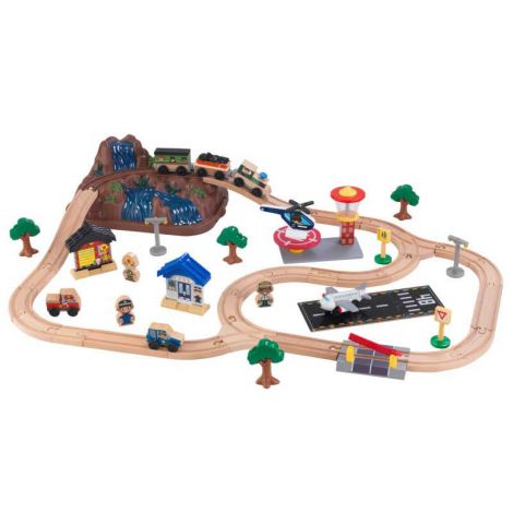 Set de joaca din lemn Trenulet Bucket Top Mountain - poza 1