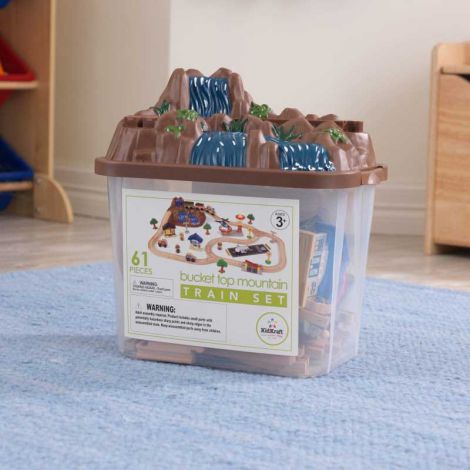 Set de joaca din lemn Trenulet Bucket Top Mountain - poza 2
