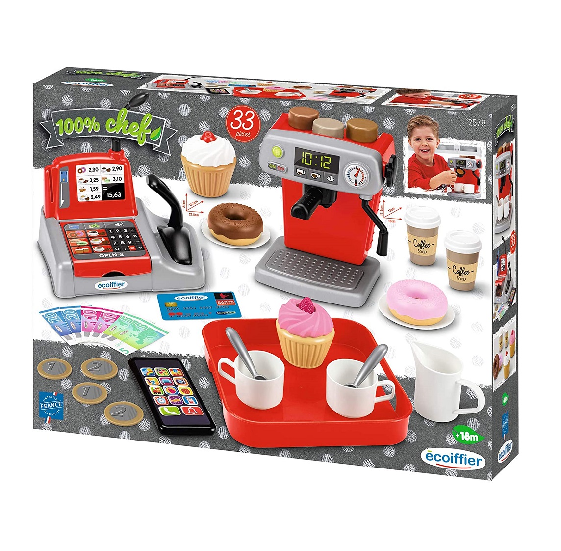 Set de joaca Ecoiffier Cafenea cu casa de marcat - poza 2