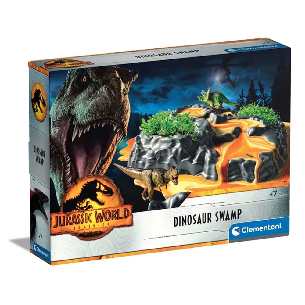 Set de joaca educativ cu dinozaur si mlastina Clementoni Jurassic World - poza 1