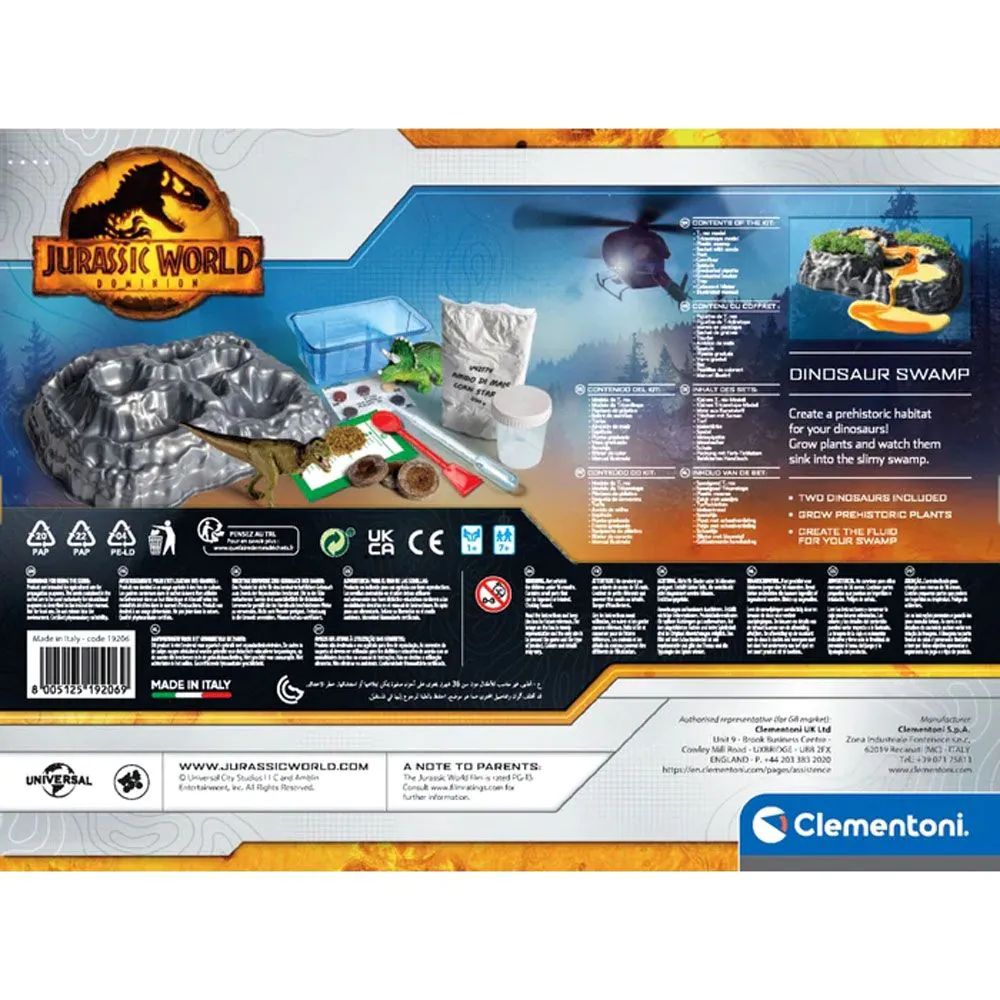 Set de joaca educativ cu dinozaur si mlastina Clementoni Jurassic World - poza 5