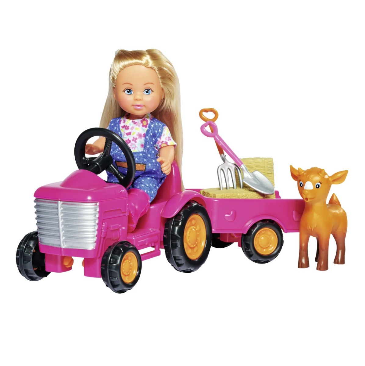 Set de joaca Evi Love cu tractoras si accesorii, papusa 12 cm - poza 1