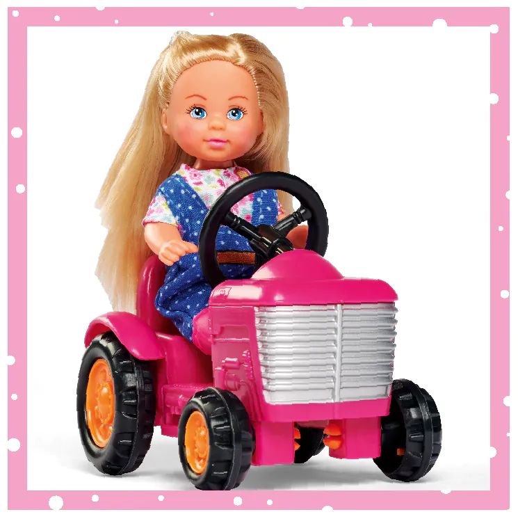 Set de joaca Evi Love cu tractoras si accesorii, papusa 12 cm - poza 4