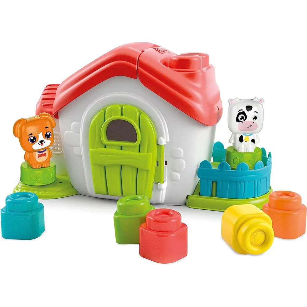 Set de joaca Ferma Clemmy cu cuburi moi si 2 figurine - poza 1