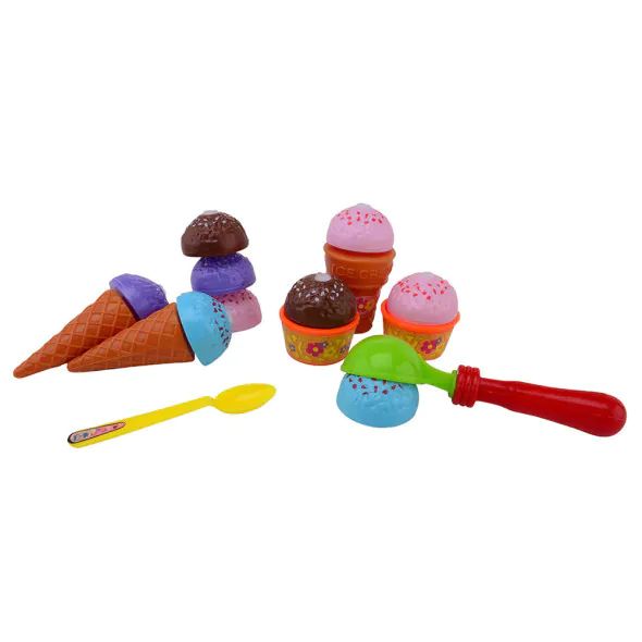 Set de joaca Home and Kitchen conuri de inghetata 16 piese - poza 1