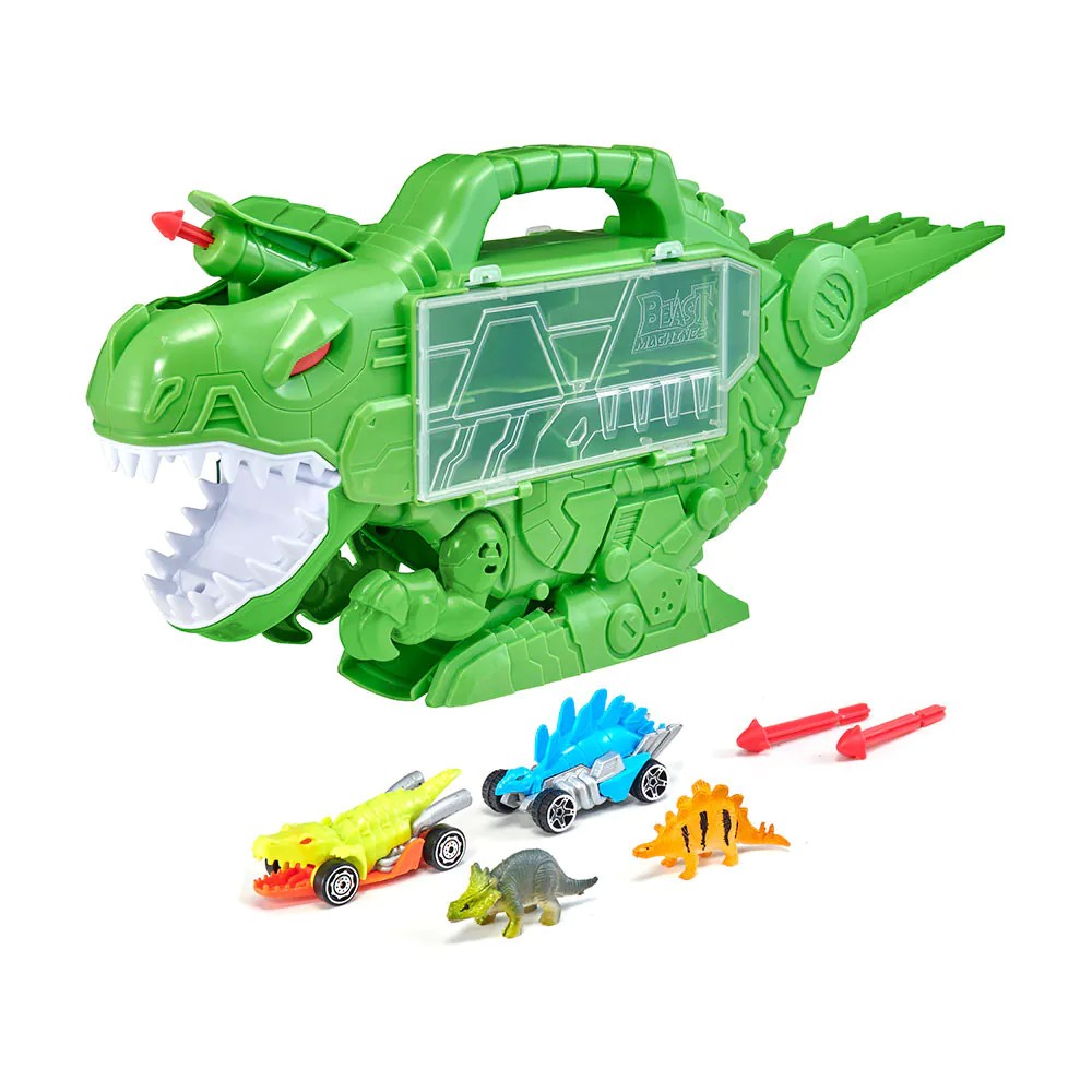 Set de joaca HTI TEAMSTERZ Transportator Auto cu Dinozauri - poza 1