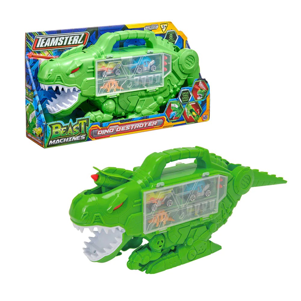 Set de joaca HTI TEAMSTERZ Transportator Auto cu Dinozauri - poza 2
