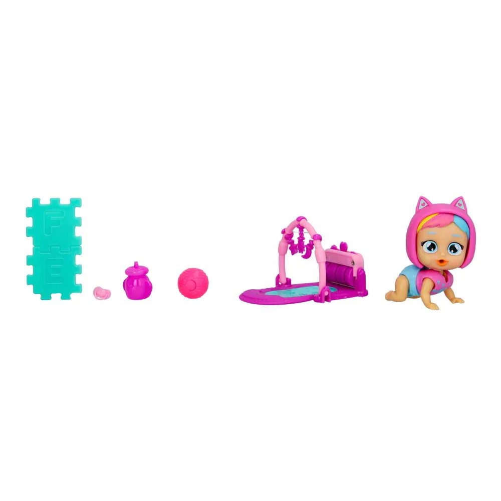 Set de joaca IMC CryBabies Millie Play Time cu salteluta - poza 4