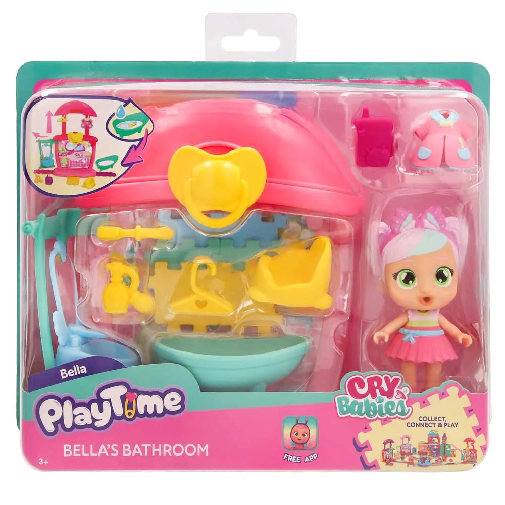 Set de joaca Imc CryBabies Playtime Figurina cu mobilier diverse modele - poza 2