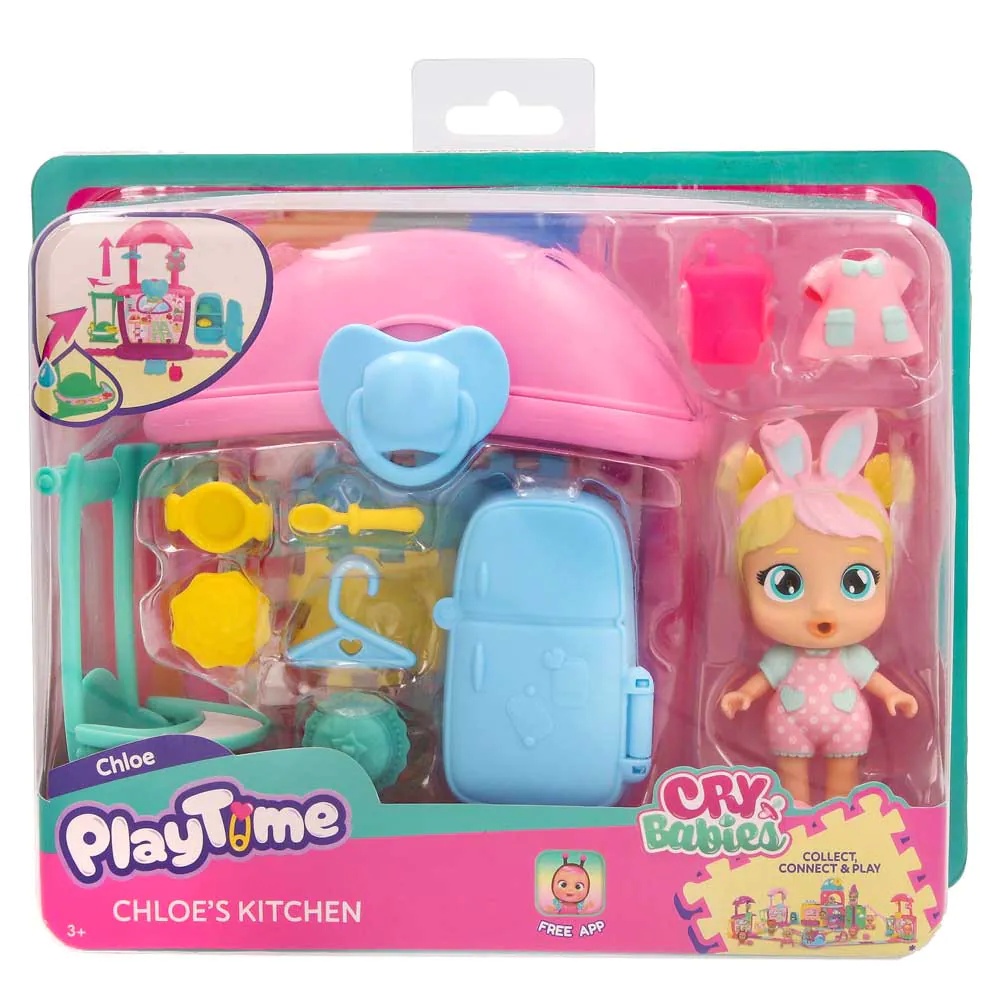 Set de joaca Imc CryBabies Playtime Figurina cu mobilier diverse modele - poza 4