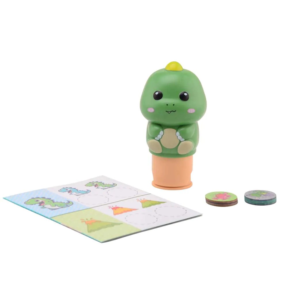 Set de joaca John Toys Stampila cu autocolante Dinozaur 100 stickere - poza 2