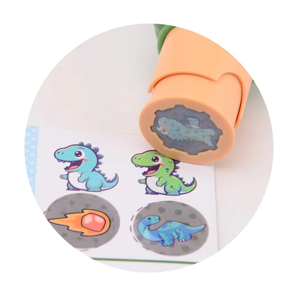 Set de joaca John Toys Stampila cu autocolante Dinozaur 100 stickere - poza 3