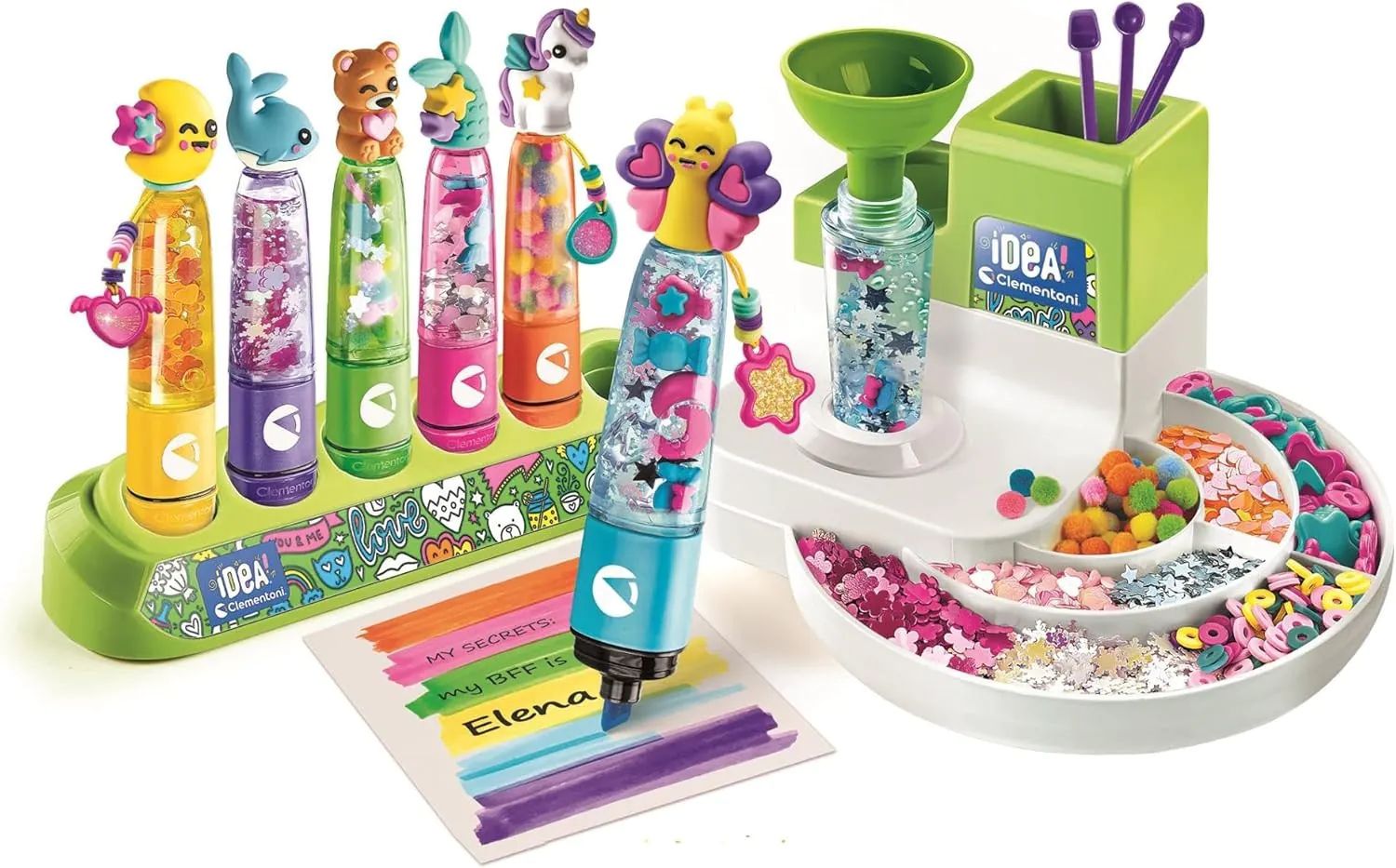 Set de joaca laborator creatie markere Clementoni Highlighter Studio - poza 1
