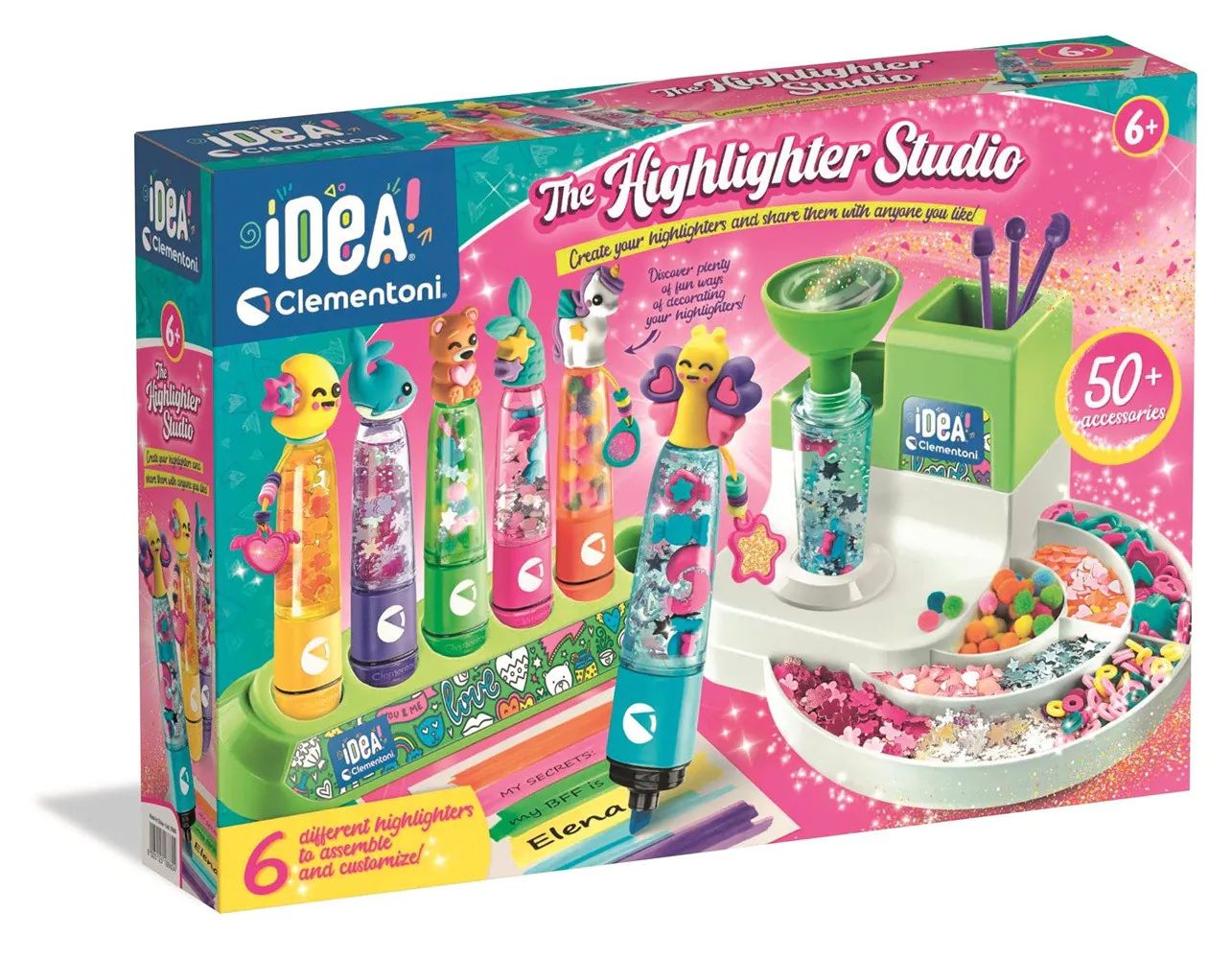 Set de joaca laborator creatie markere Clementoni Highlighter Studio - poza 2
