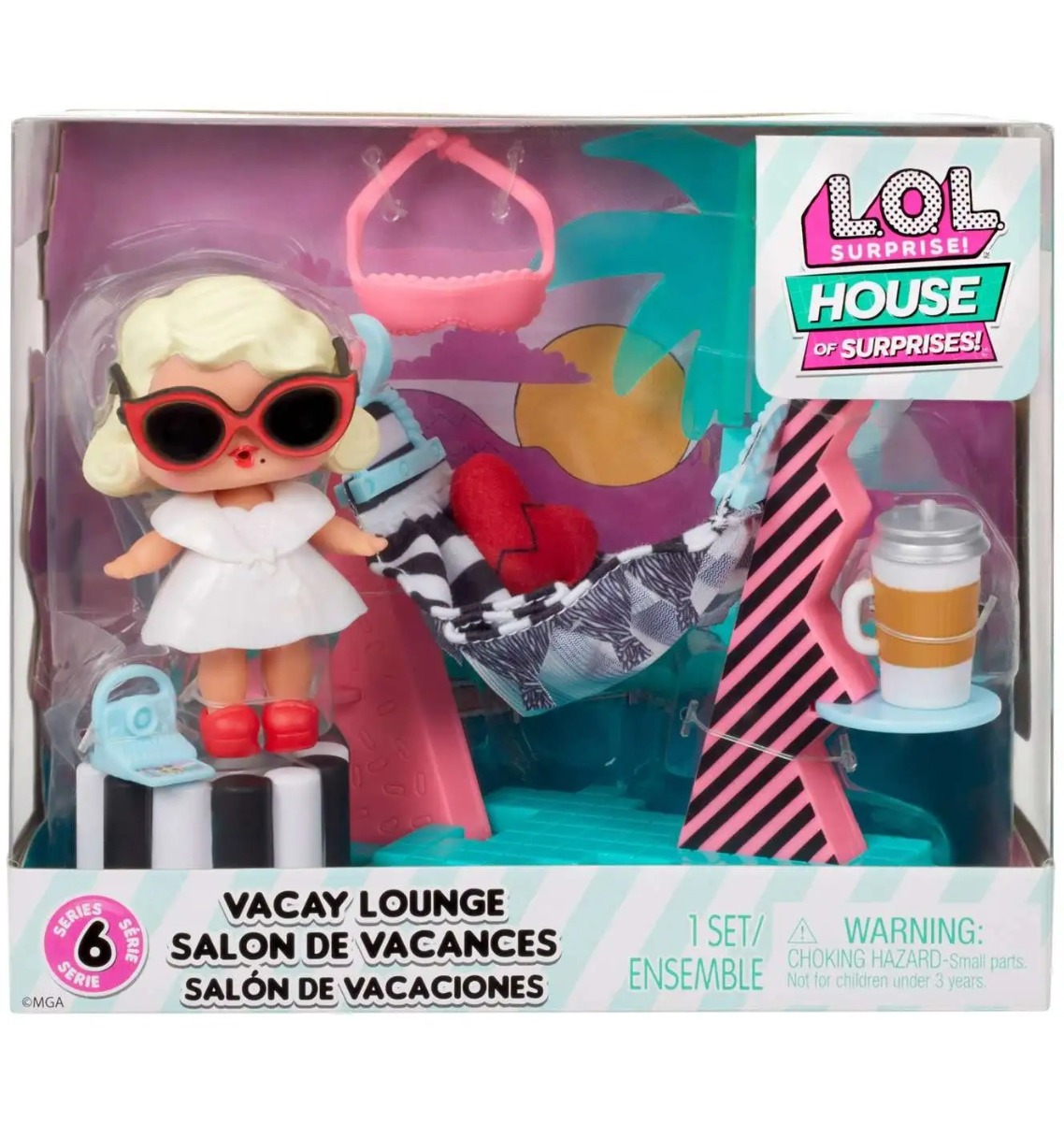 Set de joaca LOL Surprise Vacay Lounge cu papusa, seria 6 - poza 2