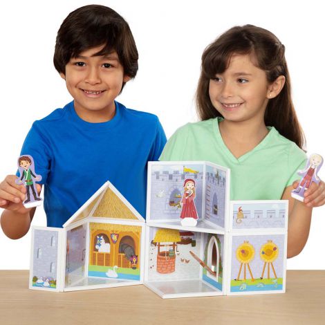 Set de joaca magnetic Castel medieval - Melissa & Doug - poza 2
