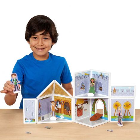 Set de joaca magnetic Castel medieval - Melissa & Doug - poza 3