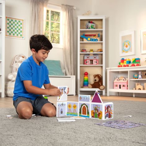 Set de joaca magnetic Castel medieval - Melissa & Doug - poza 4