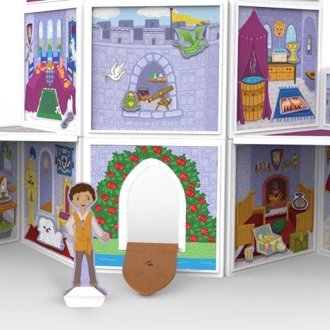Set de joaca magnetic Castel medieval - Melissa & Doug - poza 5
