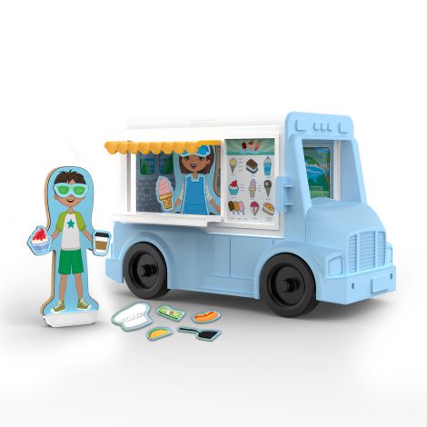 Set de joaca magnetic Food Truck- Melissa & Doug - poza 2