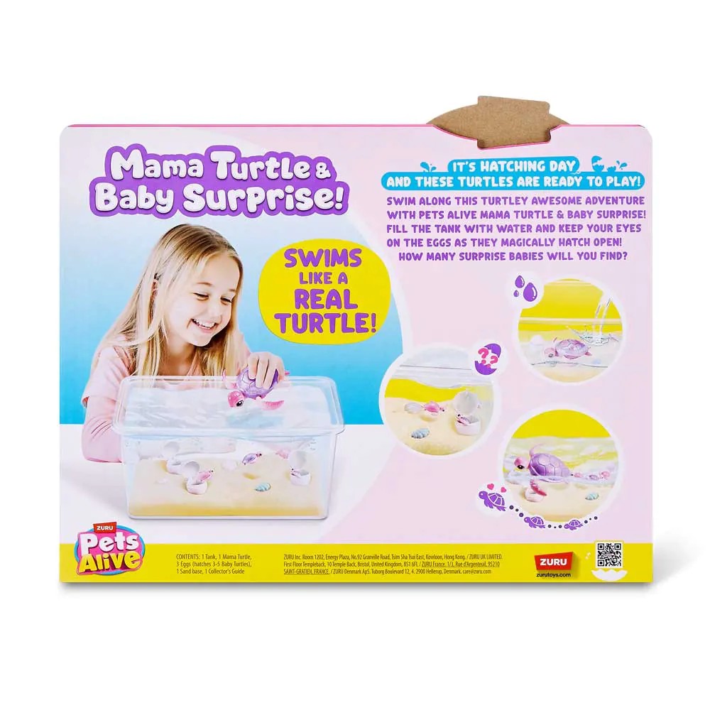 Set de joaca Mama Testoasa cu Pui Surpriza Pets Alive Zuru - poza 4