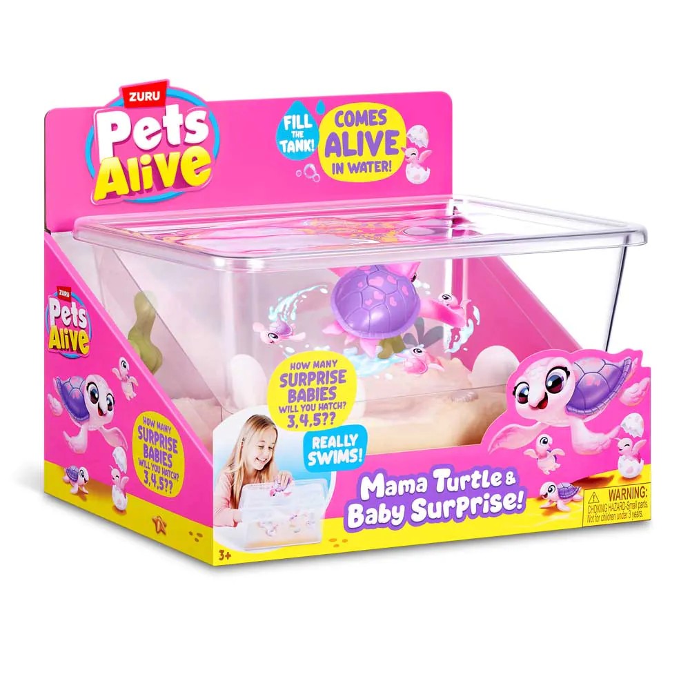 Set de joaca Mama Testoasa cu Pui Surpriza Pets Alive Zuru - poza 5