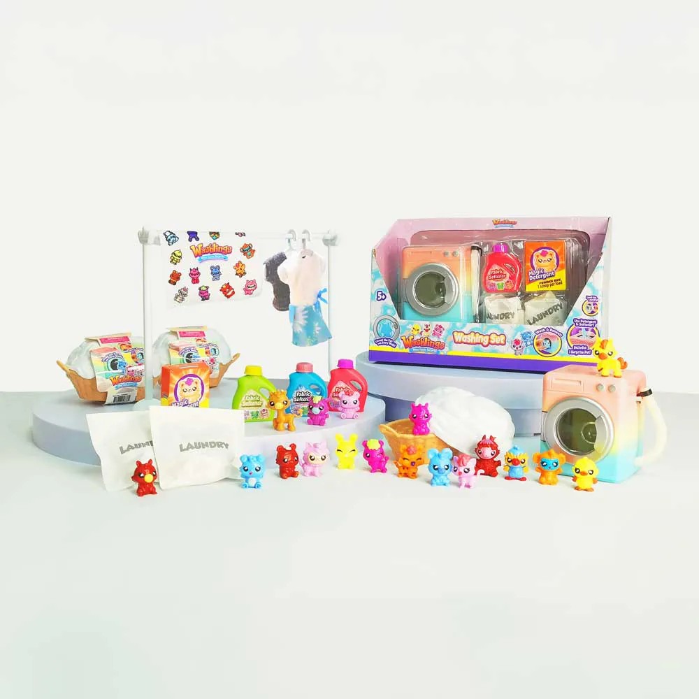 Set de joaca Masina de spalat Washling cu 2 mini figurine surpriza - poza 3