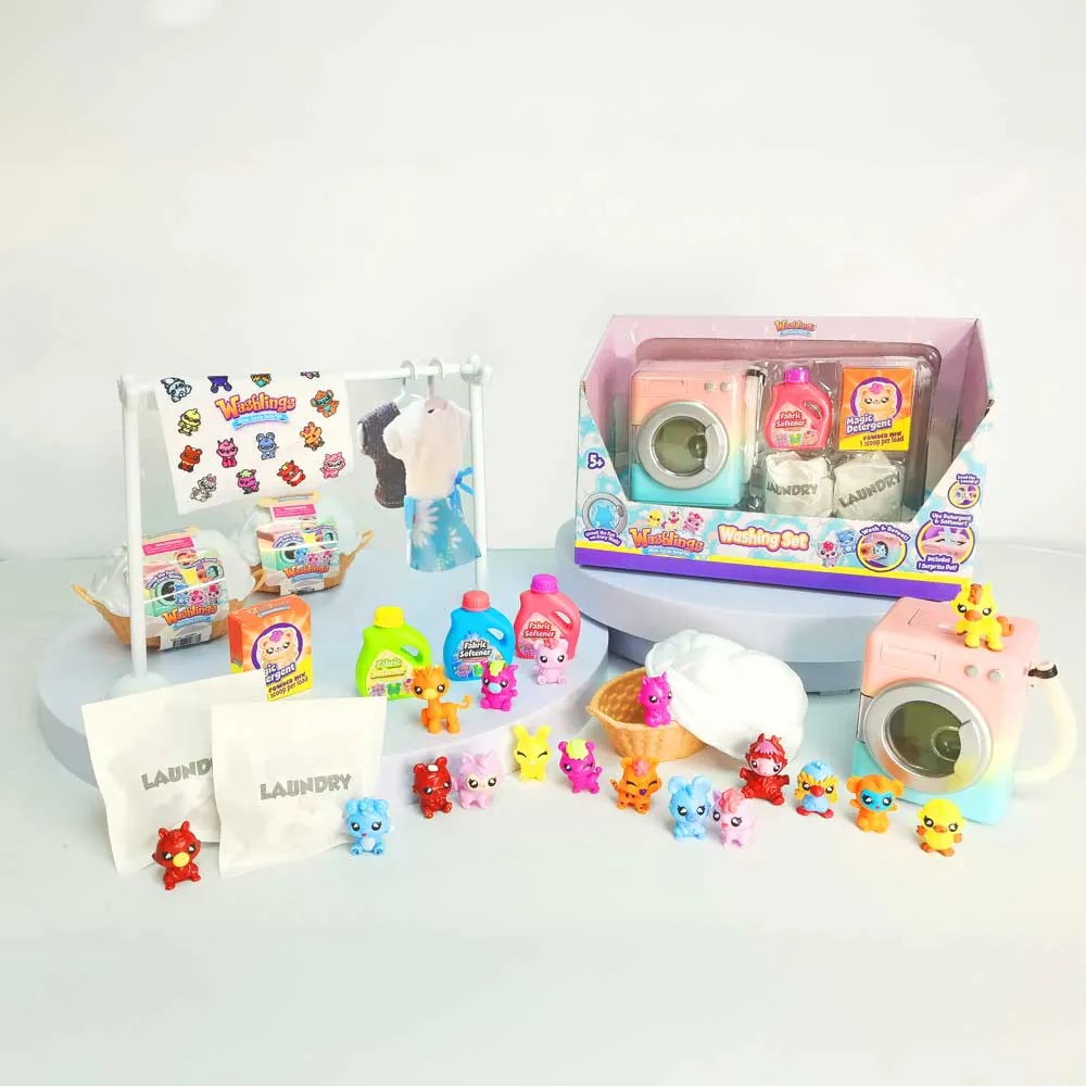 Set de joaca Masina de spalat Washling cu 2 mini figurine surpriza - poza 4