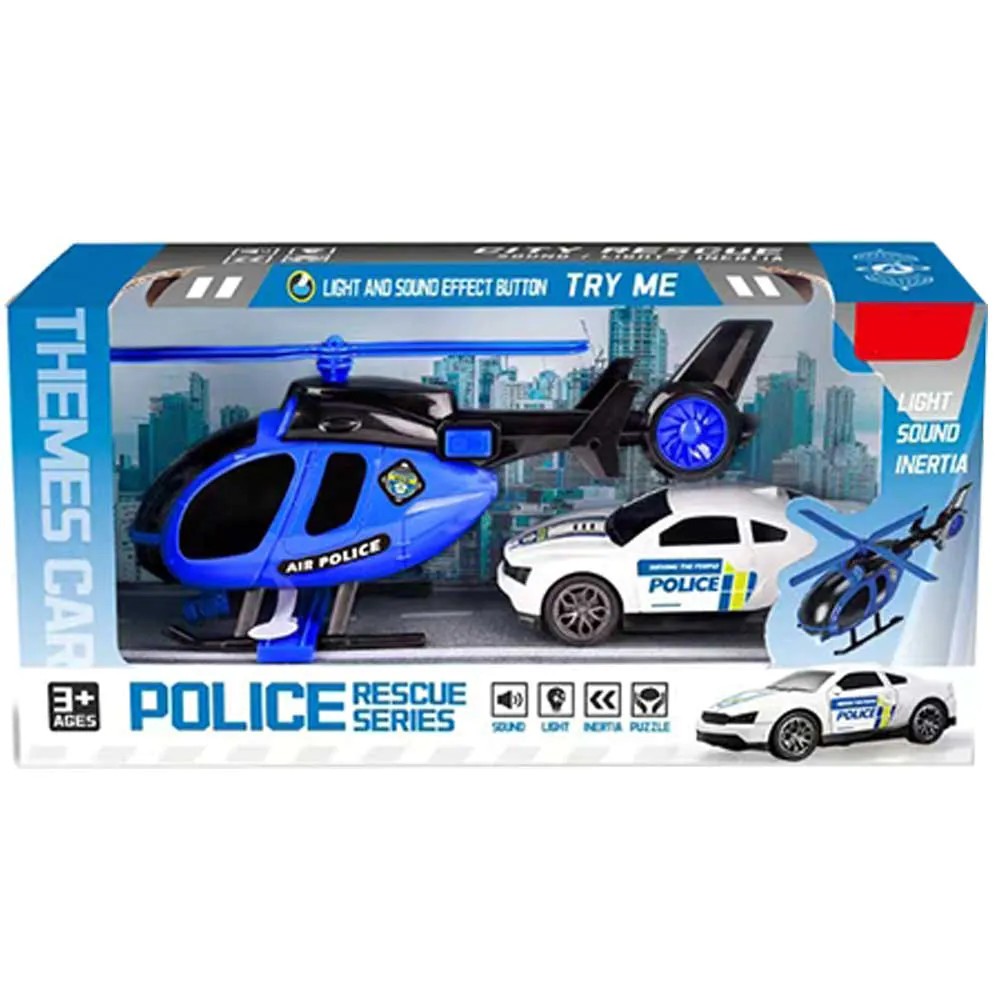 Set de joaca masina politie si elicopter Ocie - poza 2