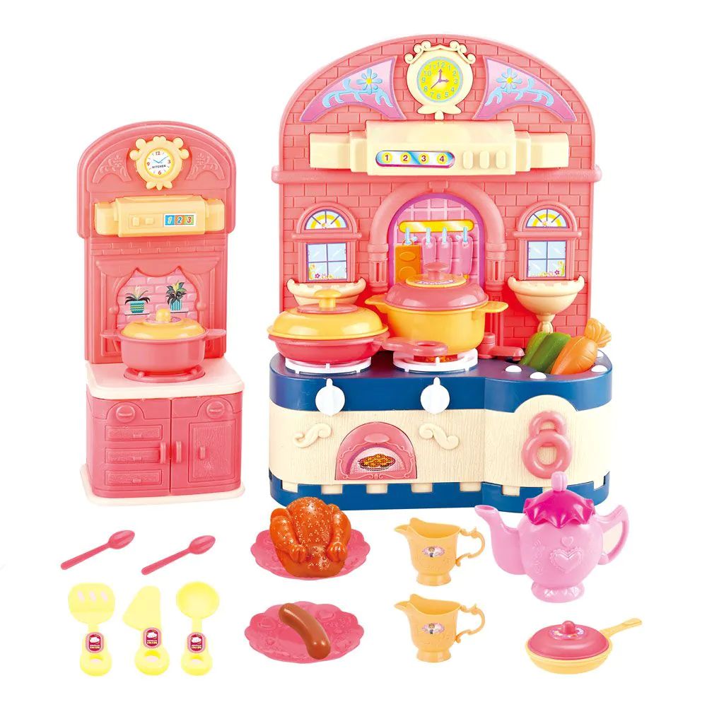 Set de joaca Mini Bucatarie cu accesorii de gatit - poza 1