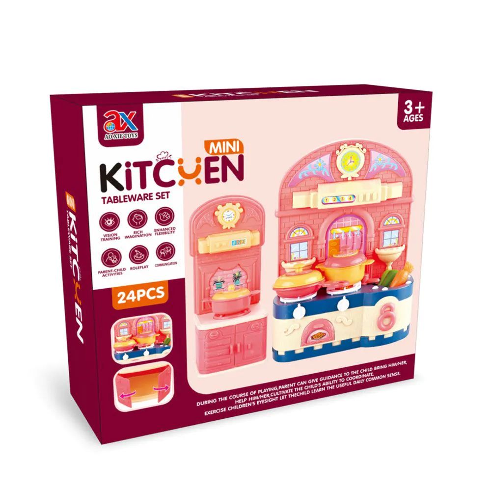 Set de joaca Mini Bucatarie cu accesorii de gatit - poza 2