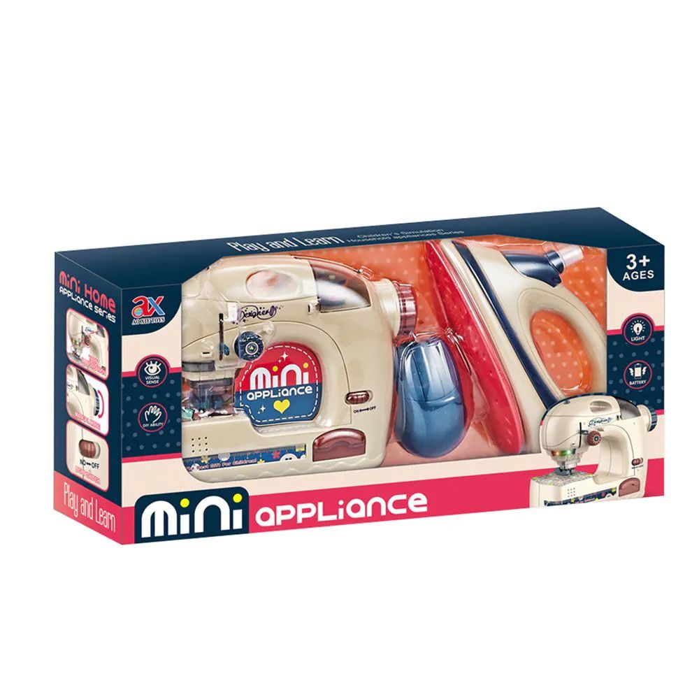 Set de joaca Mini Masina de Cusut cu Fier de Calcat - poza 2