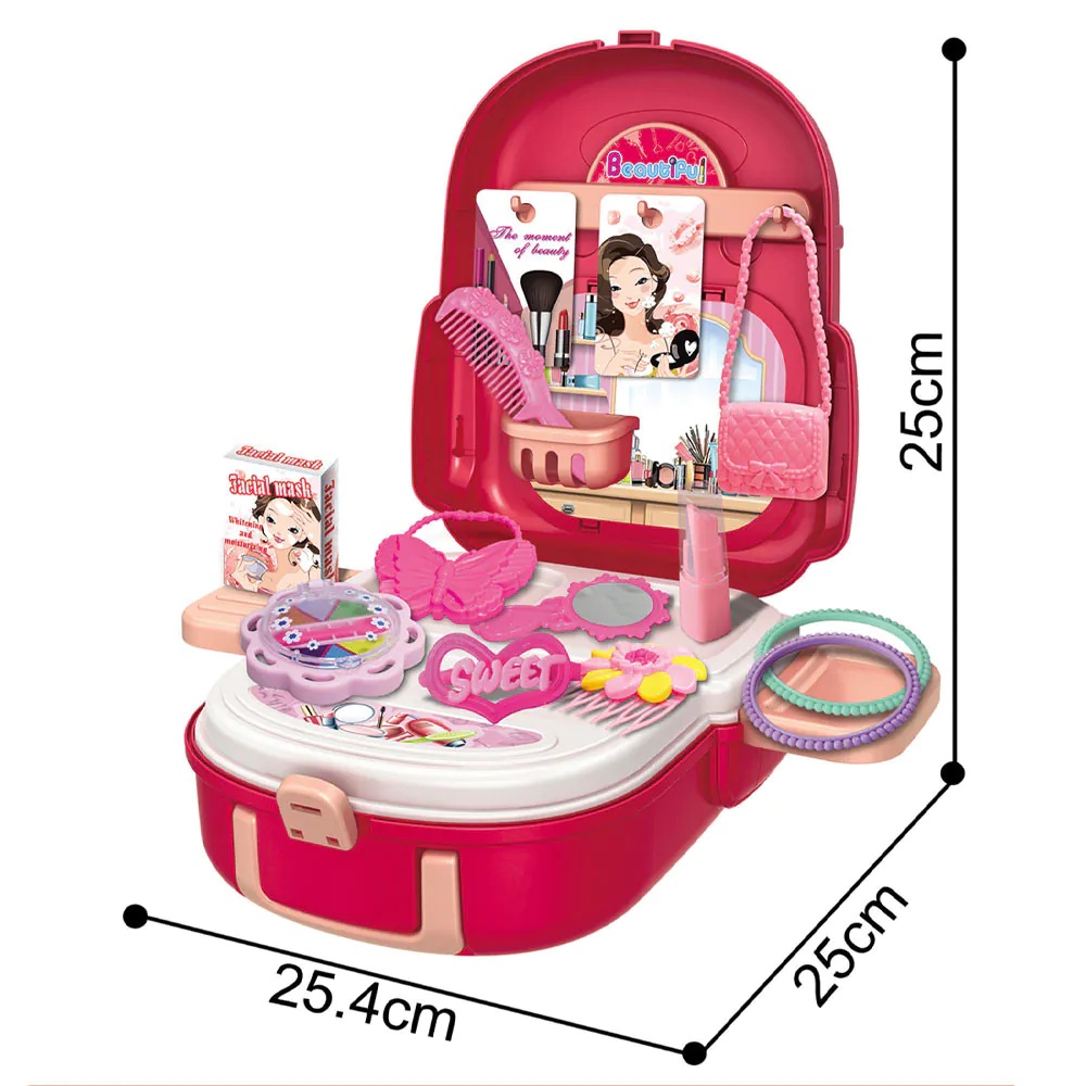 Set de joaca mini studio cosmetic in rucsac Beautiful - poza 3