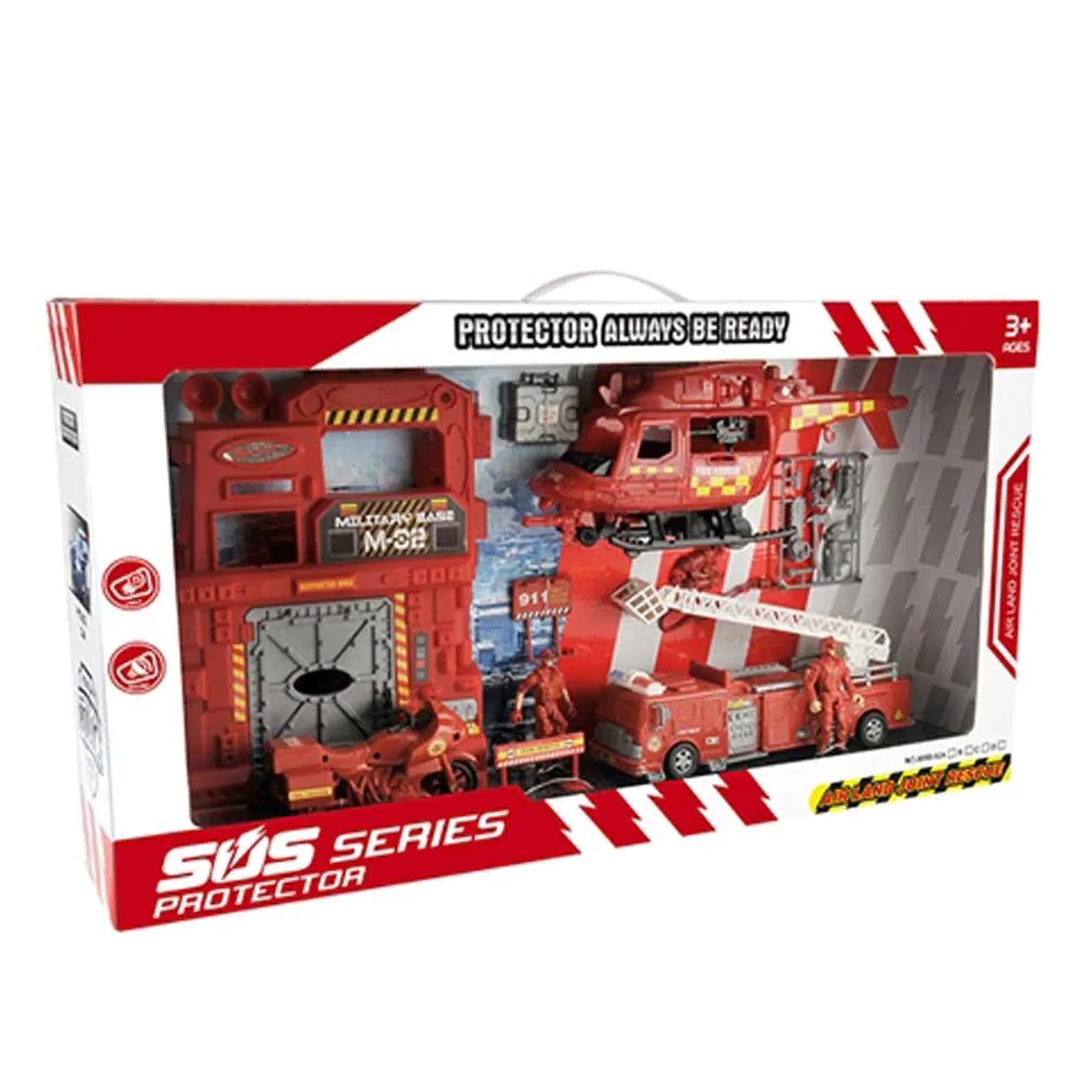 Set de joaca Ocie statie de pompieri cu elicopter - poza 1