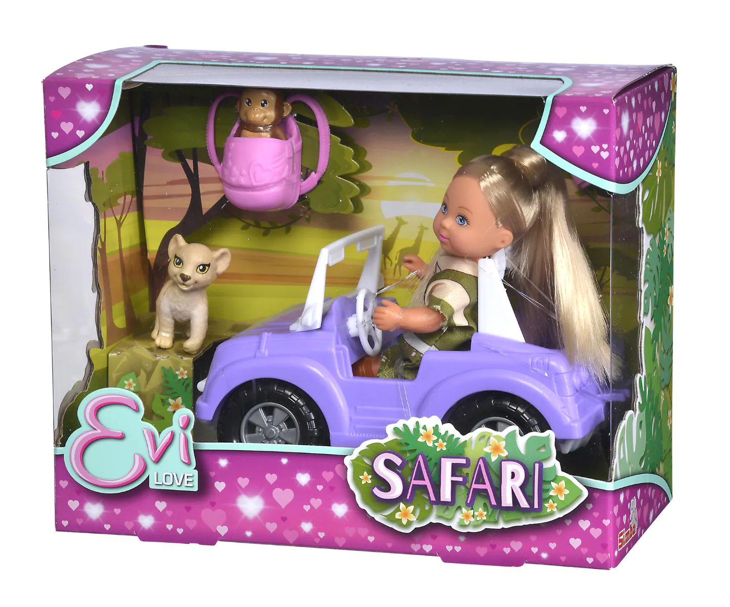 Set de joaca papusa Evi Love cu masinuta in Safari - poza 2
