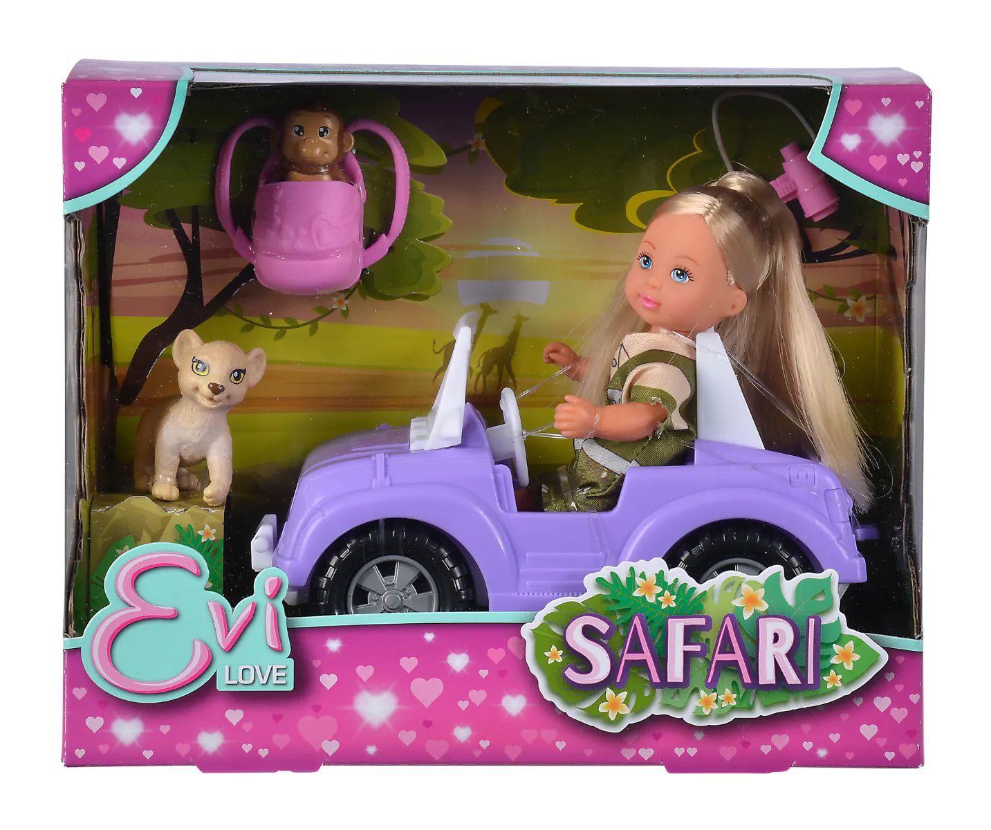 Set de joaca papusa Evi Love cu masinuta in Safari - poza 3