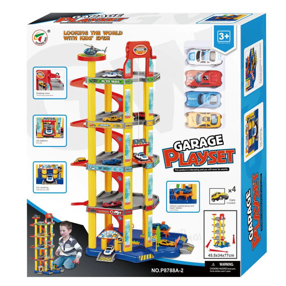 Set de joaca parcare cu 4 masinute - poza 2