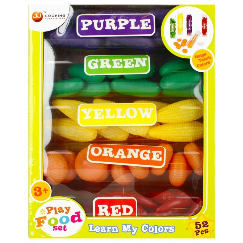 Set de joaca pentru invatarea legumelor, plastic, 52 piese, +3 ani