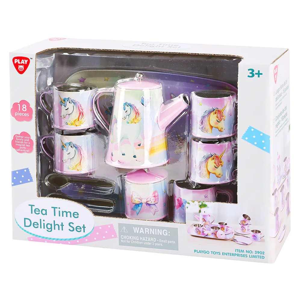 Set de joaca pentru servirea ceaiului PlayGo Unicorni - poza 2